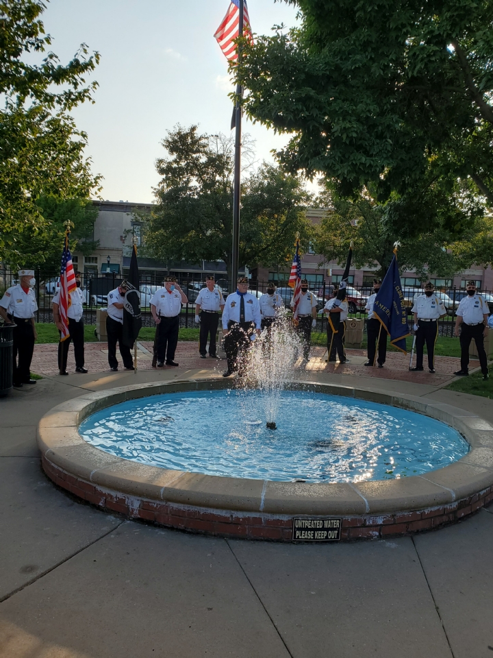 Photos of the 2020 POW MIA ceremony at railroad park All Veterans Memorial on POW/MIA Day